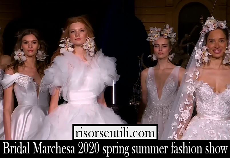 Bridal Marchesa 2020 spring summer fashion show