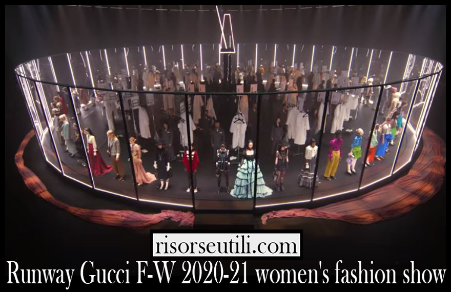 Runway Gucci F W 2020 21 womens fashion show Runway Gucci F W 2020 21 womens fashion show
