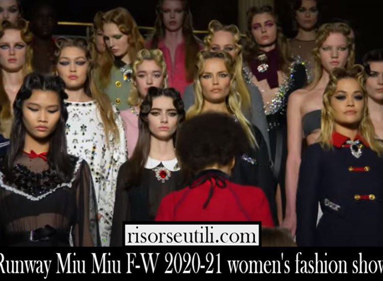 Runway Miu Miu F W 2020 21 womens fashion show