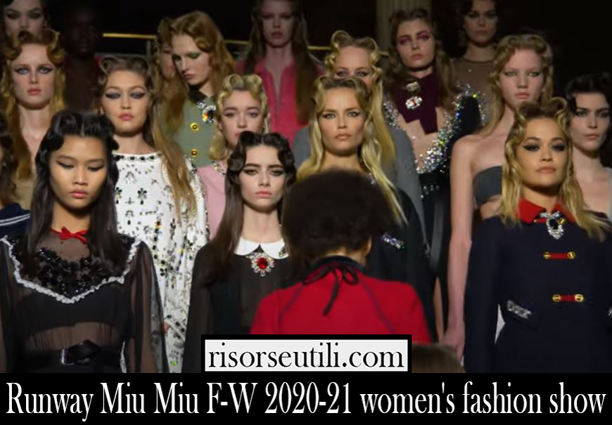 Runway Miu Miu F W 2020 21 womens fashion show Runway Miu Miu F W 2020 21 womens fashion show