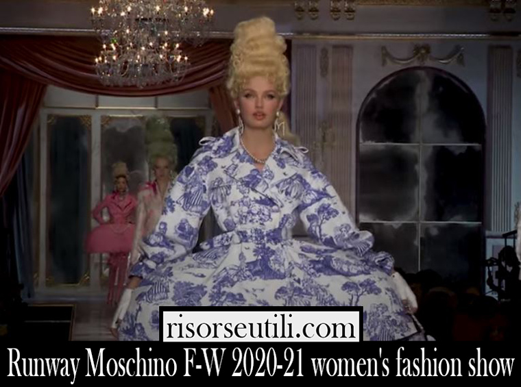 Runway Moschino F W 2020 21 womens fashion show Runway Moschino F W 2020 21 womens fashion show