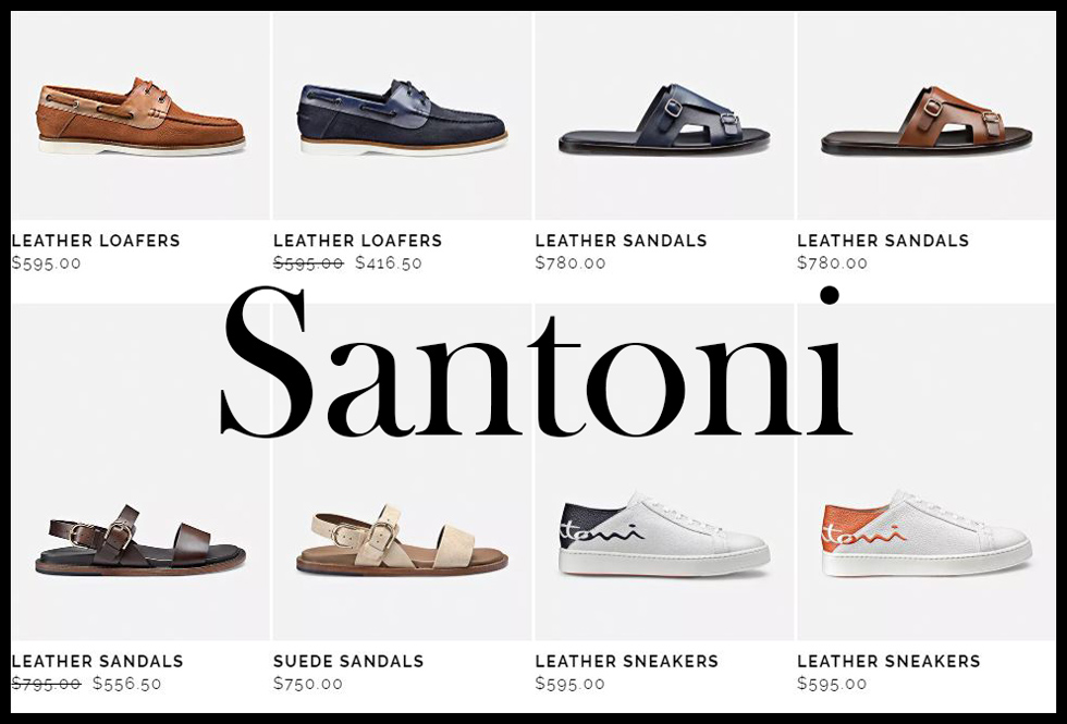 Santoni shoes 2020 new arrivals men's footwear