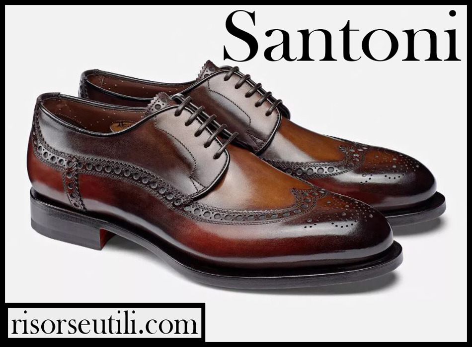 Santoni shoes 2020 new arrivals mens footwear