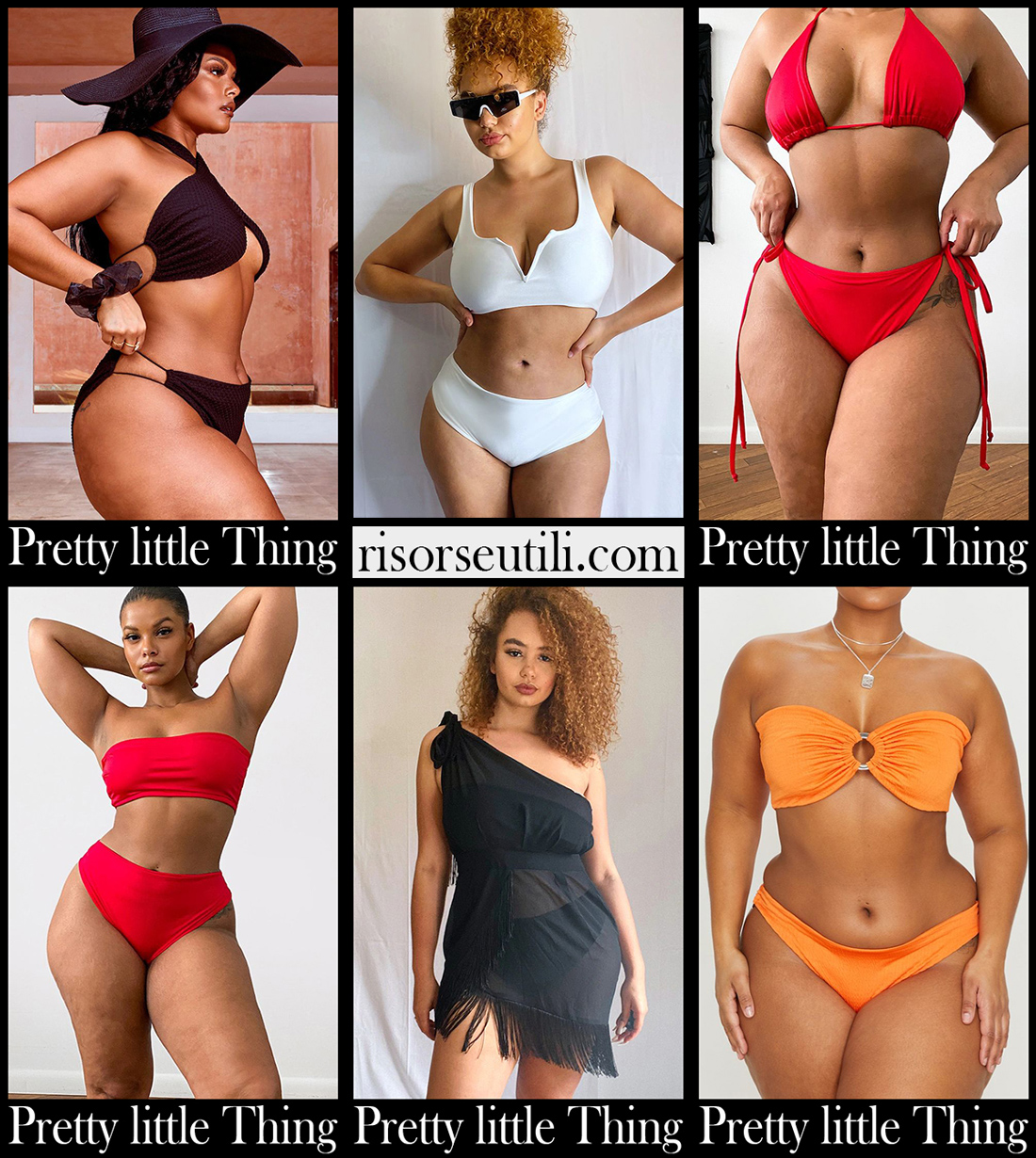 Curvy Bikinis Pretty little Thing swimwear plus size