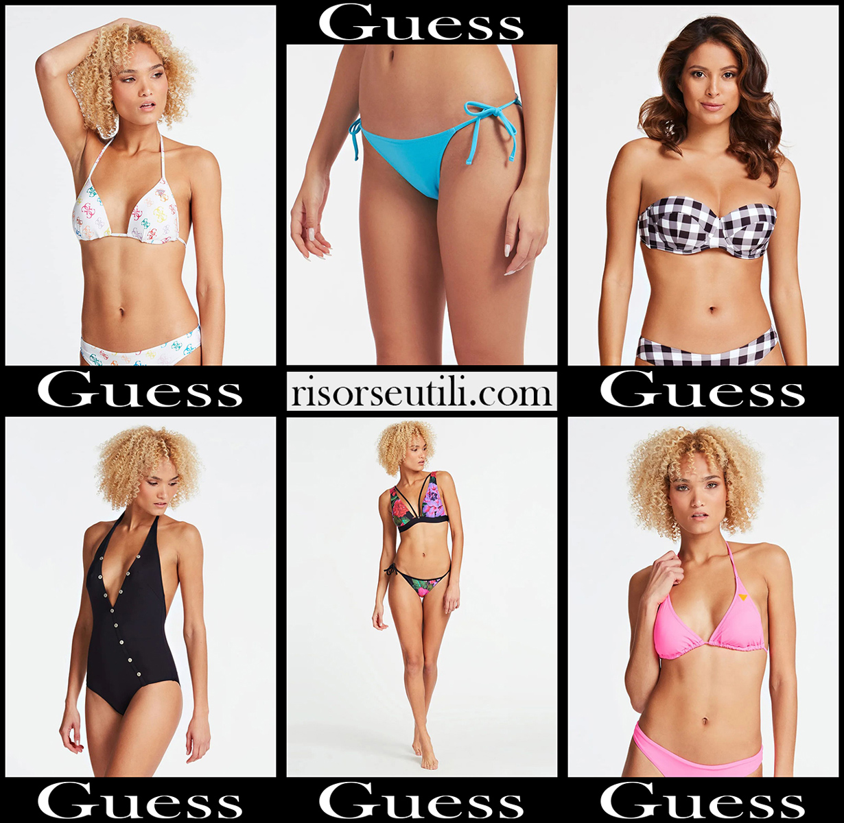 Guess bikinis 2020 accessories womens swimwear