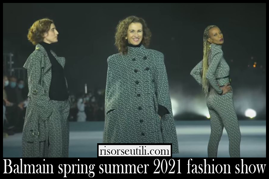 Balmain spring summer 2021 fashion show Balmain spring summer 2021 fashion show