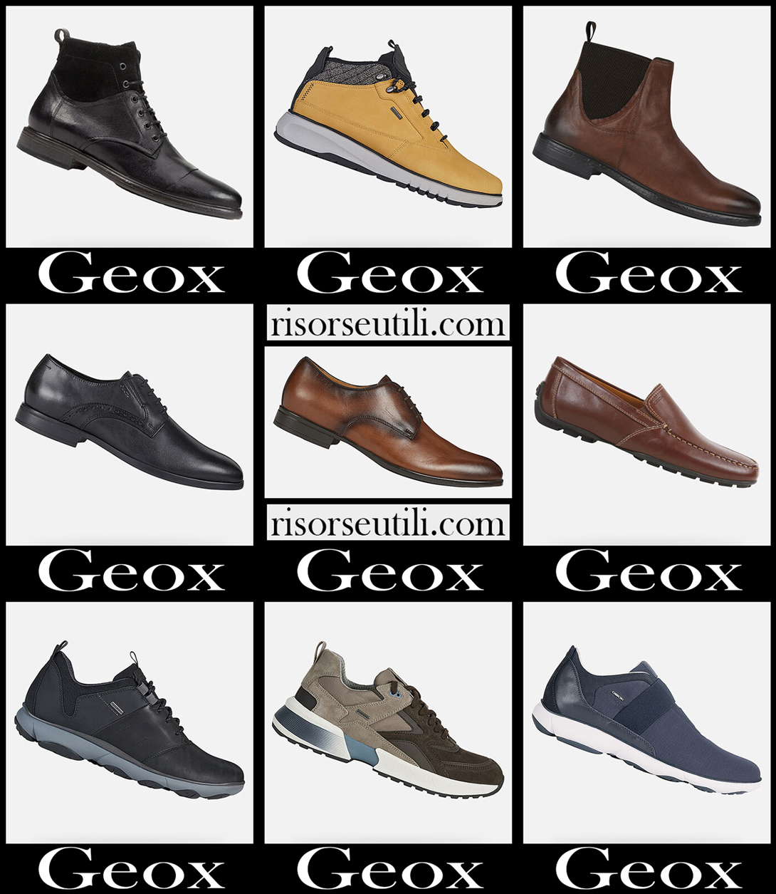 Geox shoes 20 2021 fall winter mens collection Geox shoes 20 2021 fall winter mens collection