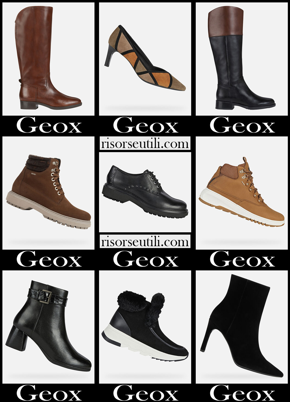 Geox shoes 20 2021 fall winter womens collection