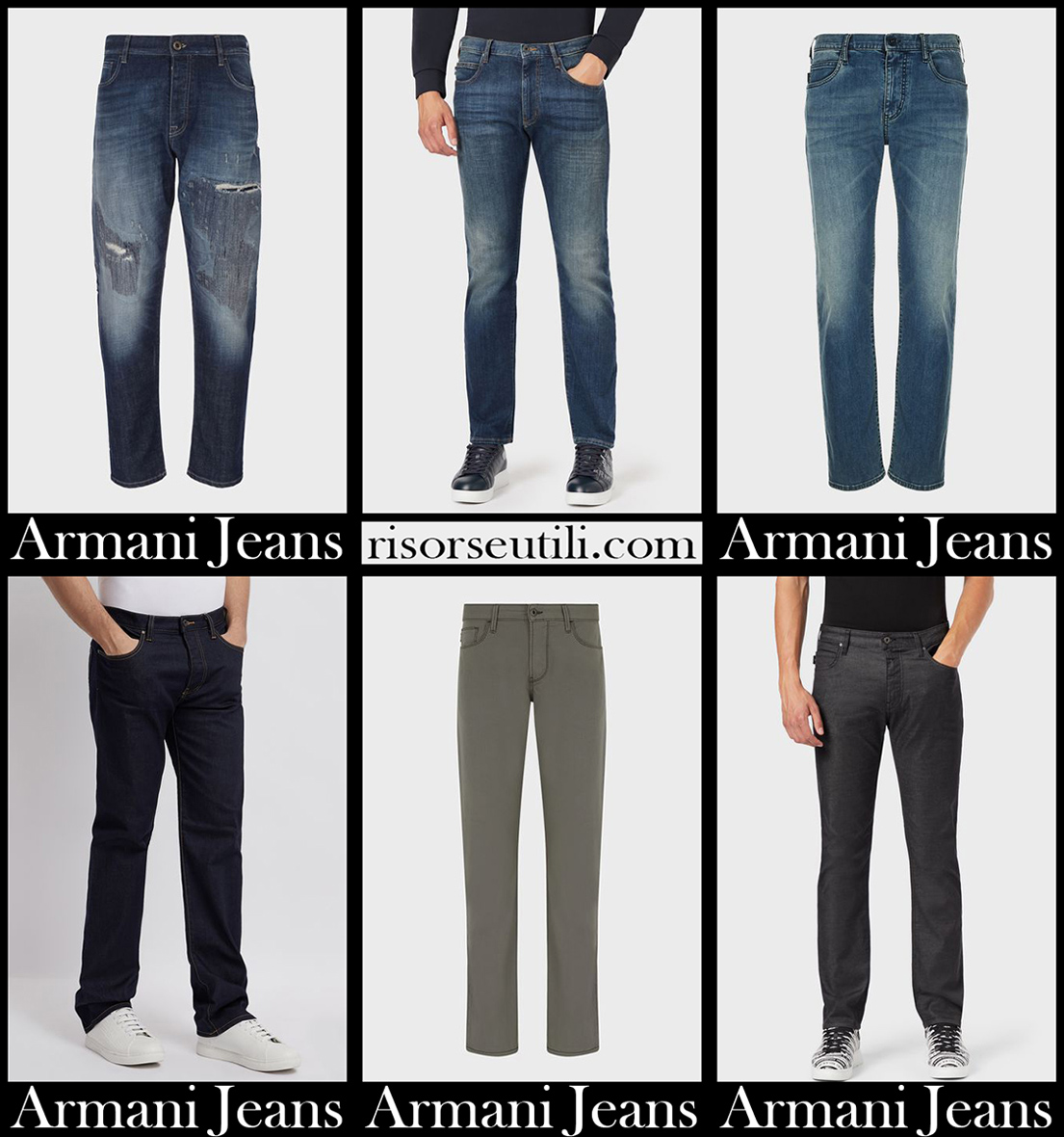 New arrivals Armani jeans 2021 men's clothing