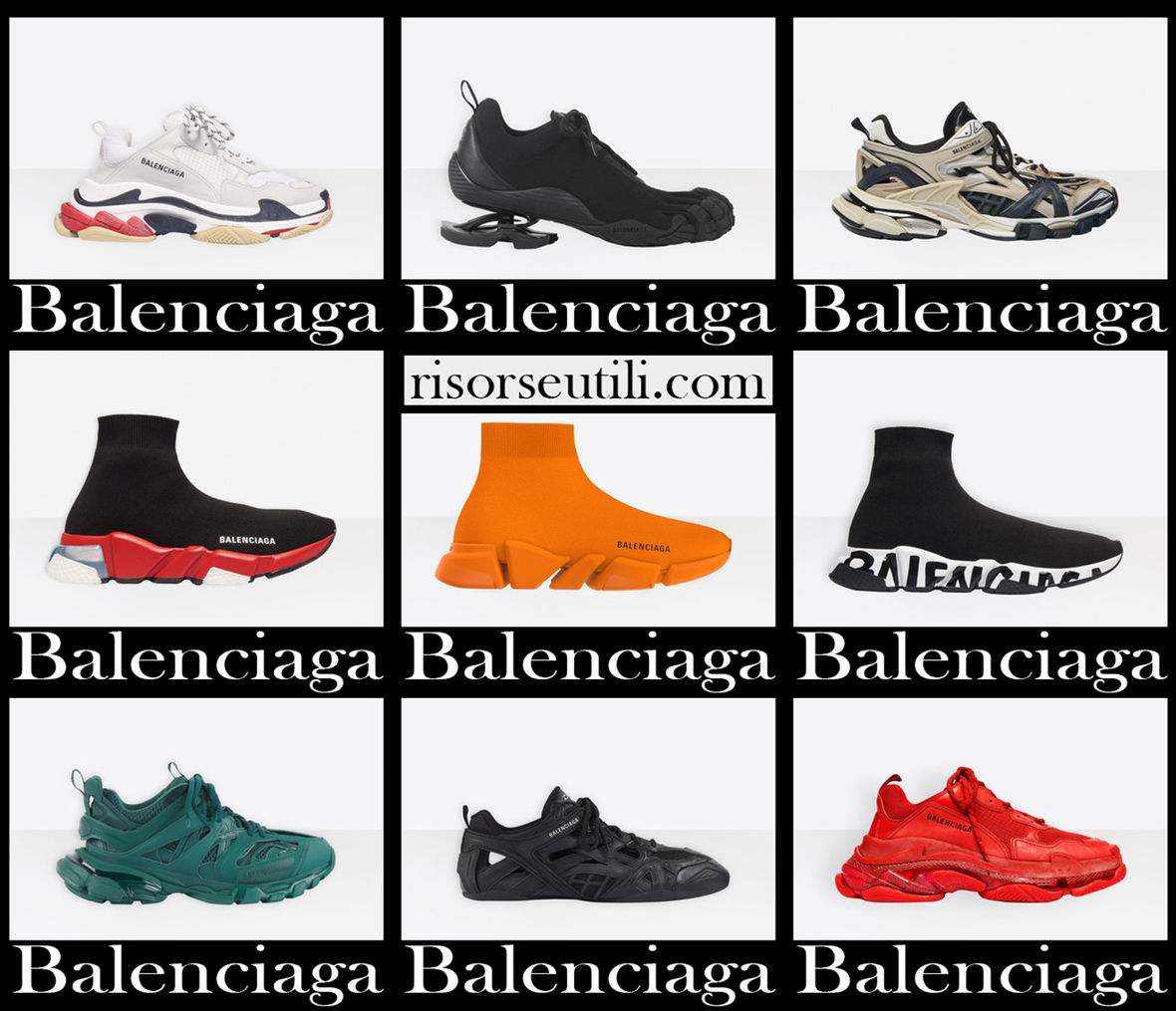 New arrivals Balenciaga sneakers 2021 mens shoes