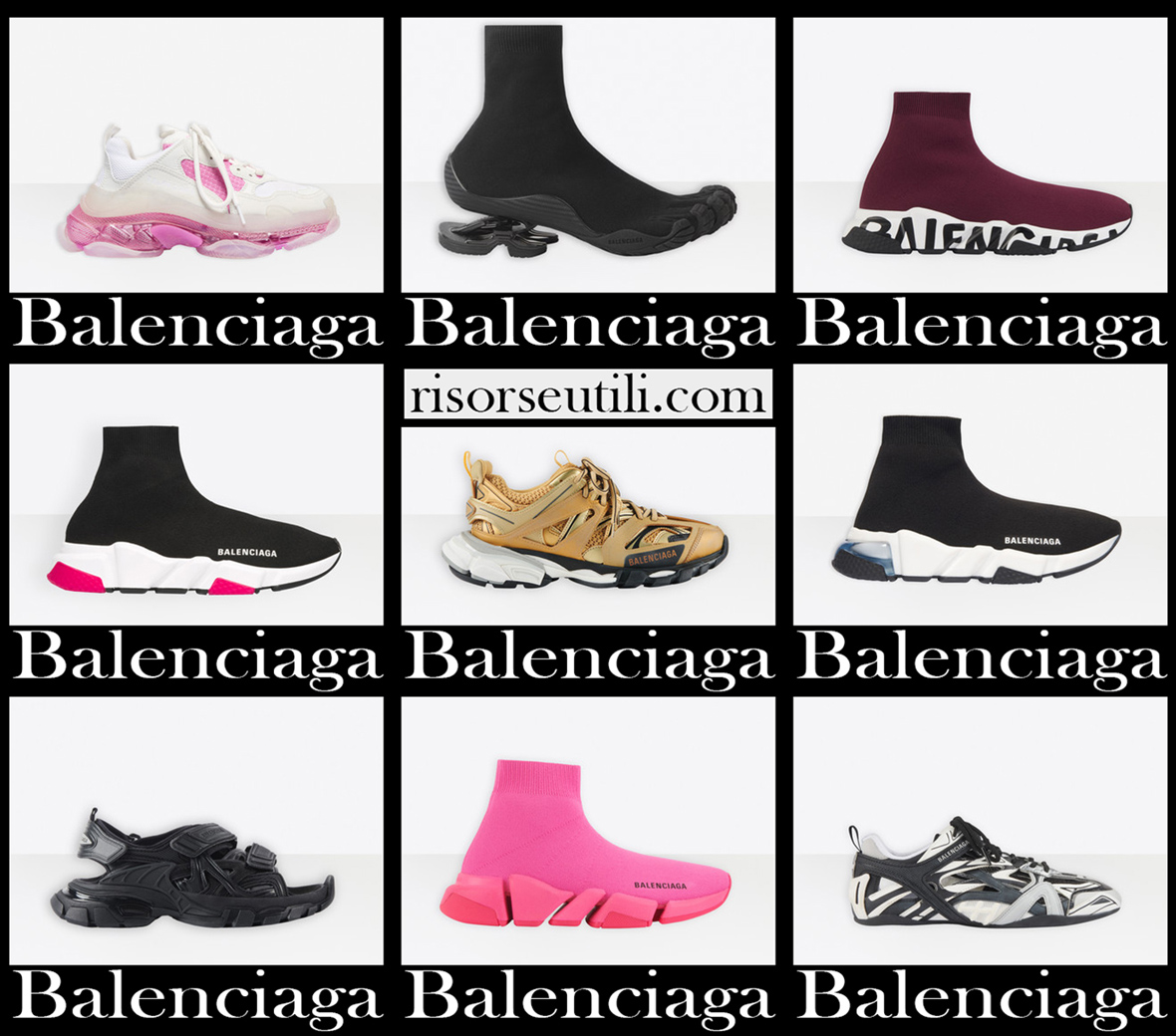 New arrivals Balenciaga sneakers 2021 womens shoes