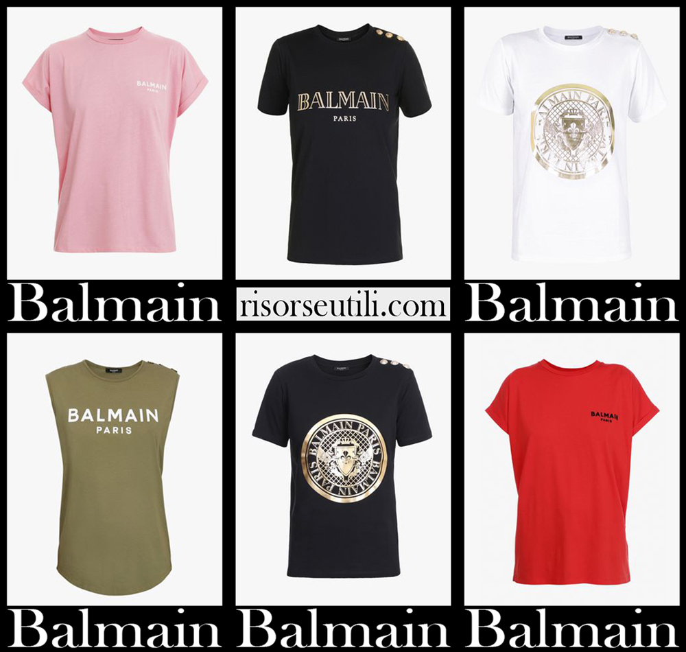 New arrivals Balmain t shirts 2021 womens clothing