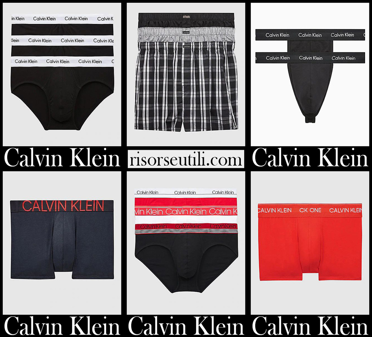 New arrivals Calvin Klein underwear 21 mens briefs boxers