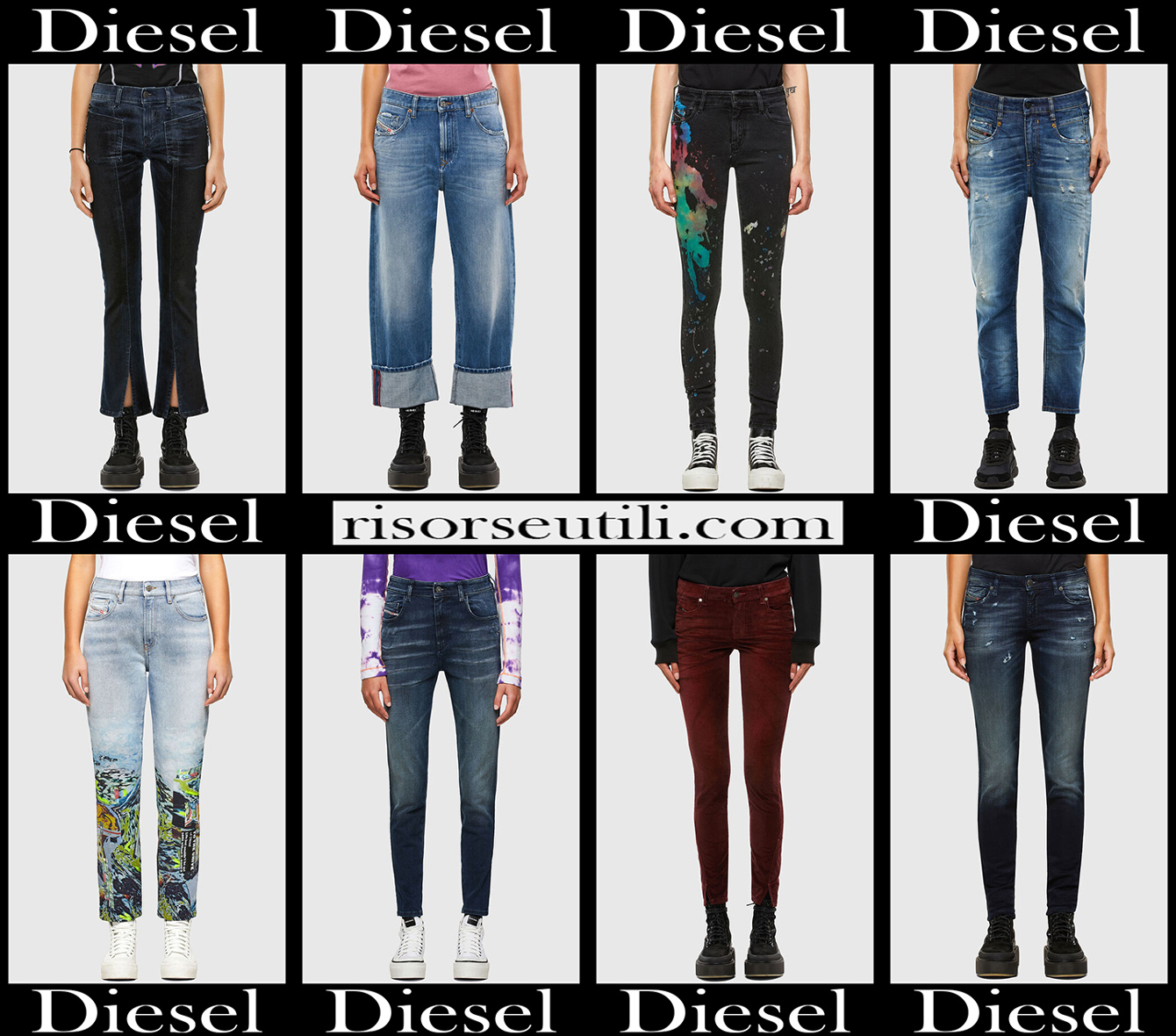 New arrivals Diesel jeans 2021 womens clothing denim