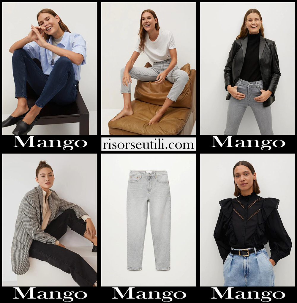 New arrivals Mango jeans 2021 fall winter womens