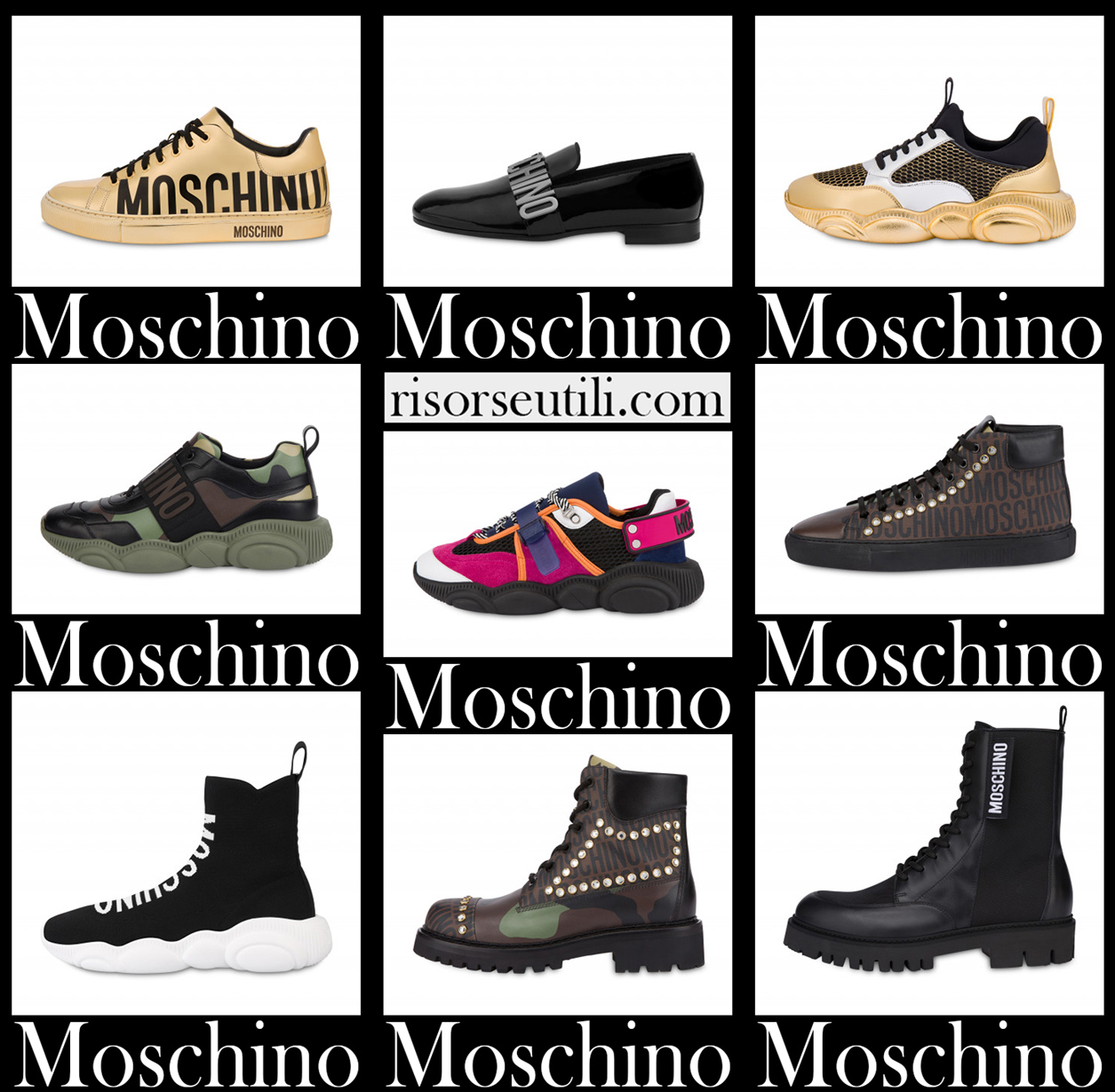 New arrivals Moschino shoes 2021 mens footwear