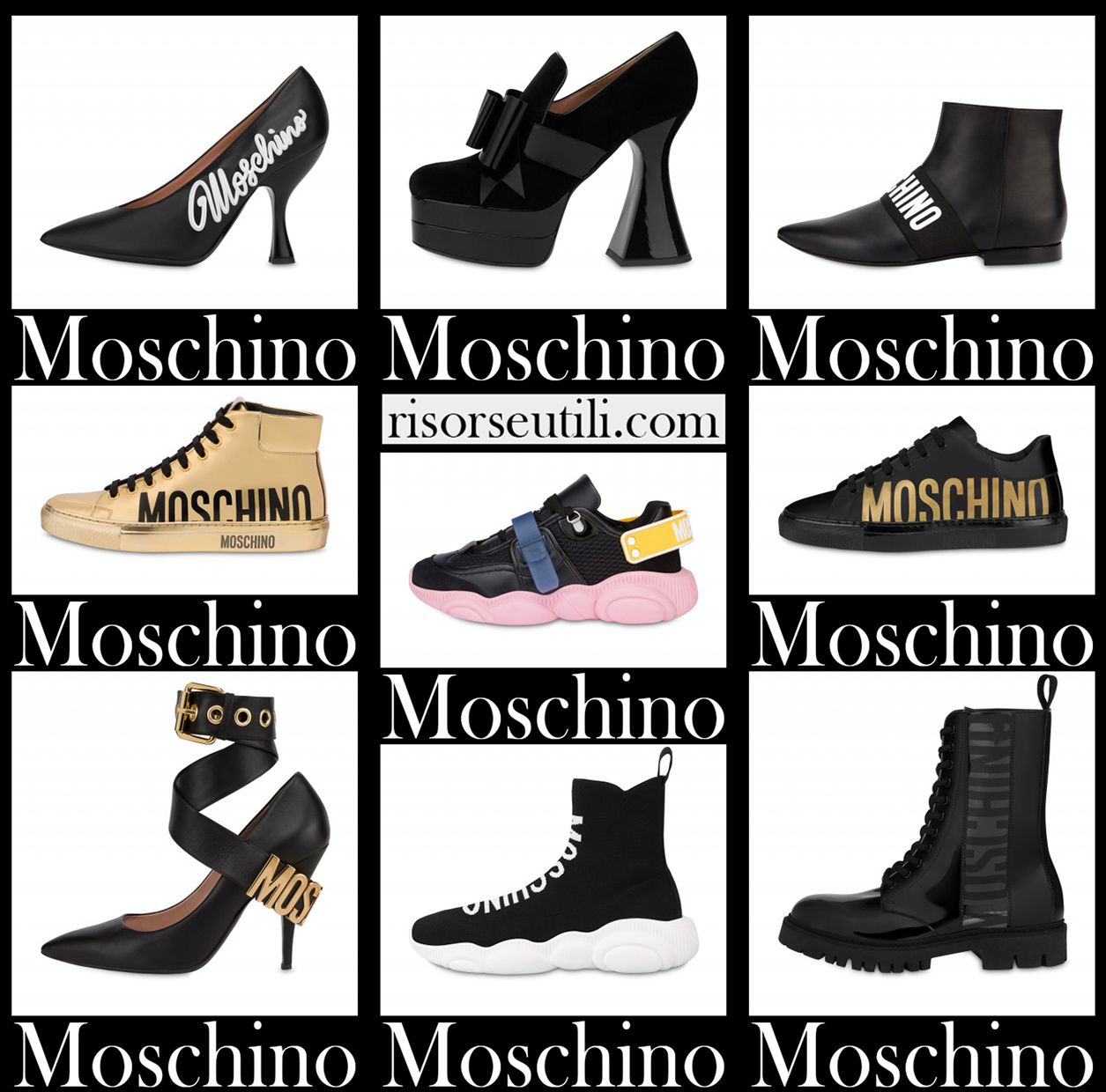 New arrivals Moschino shoes 2021 womens footwear