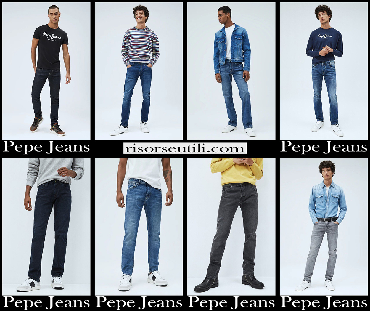 New arrivals Pepe Jeans 2021 mens clothing denim