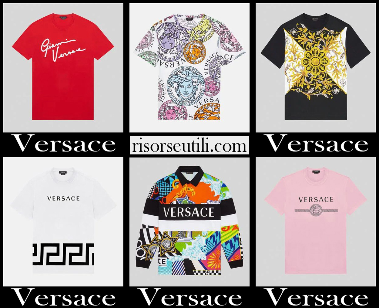 New arrivals Versace t shirts 2021 mens clothing