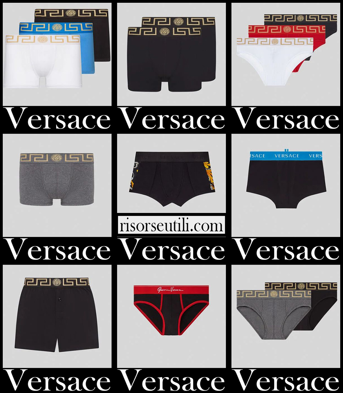 New arrivals Versace underwear 21 mens briefs boxers