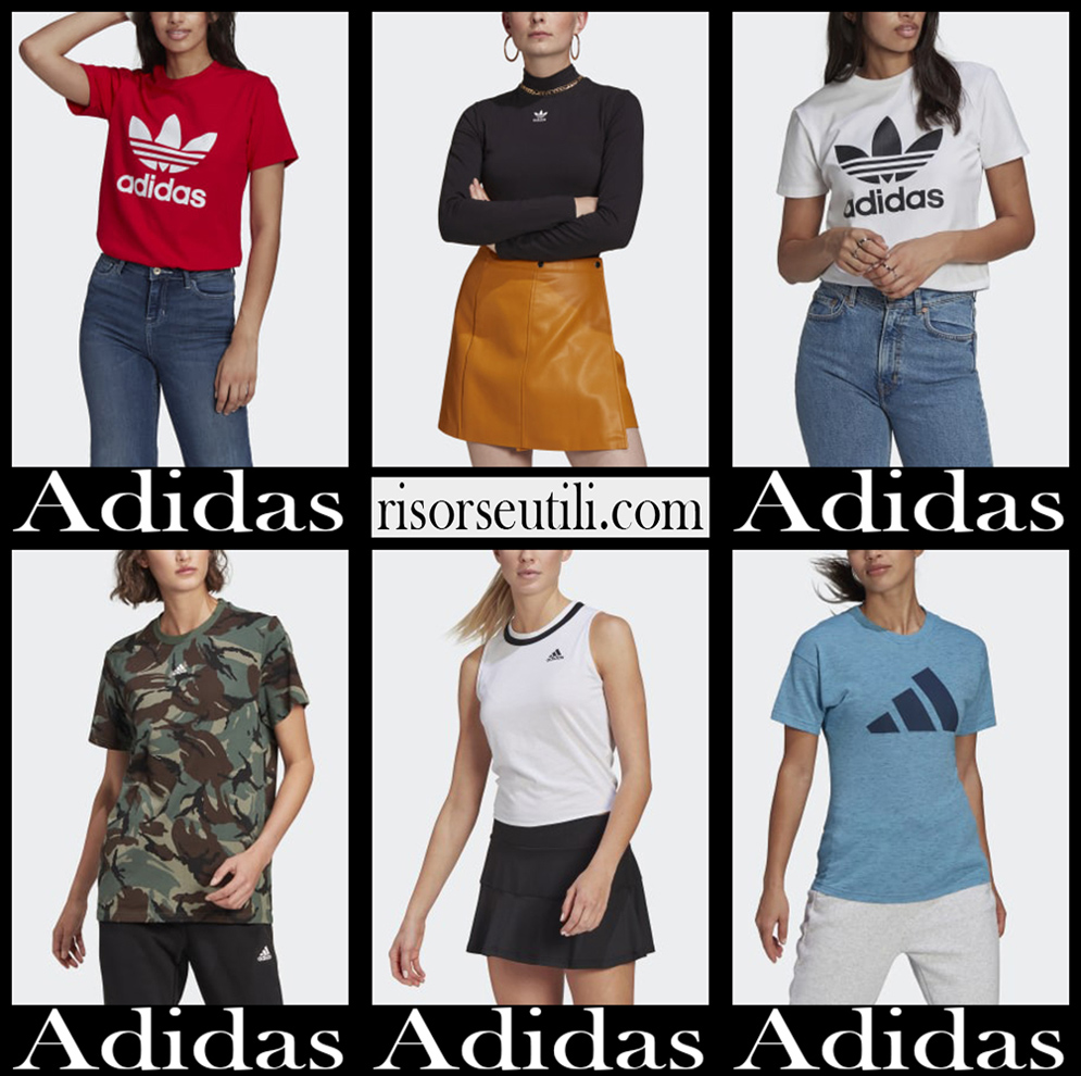 New arrivals Adidas t shirts 2021 womens clothing