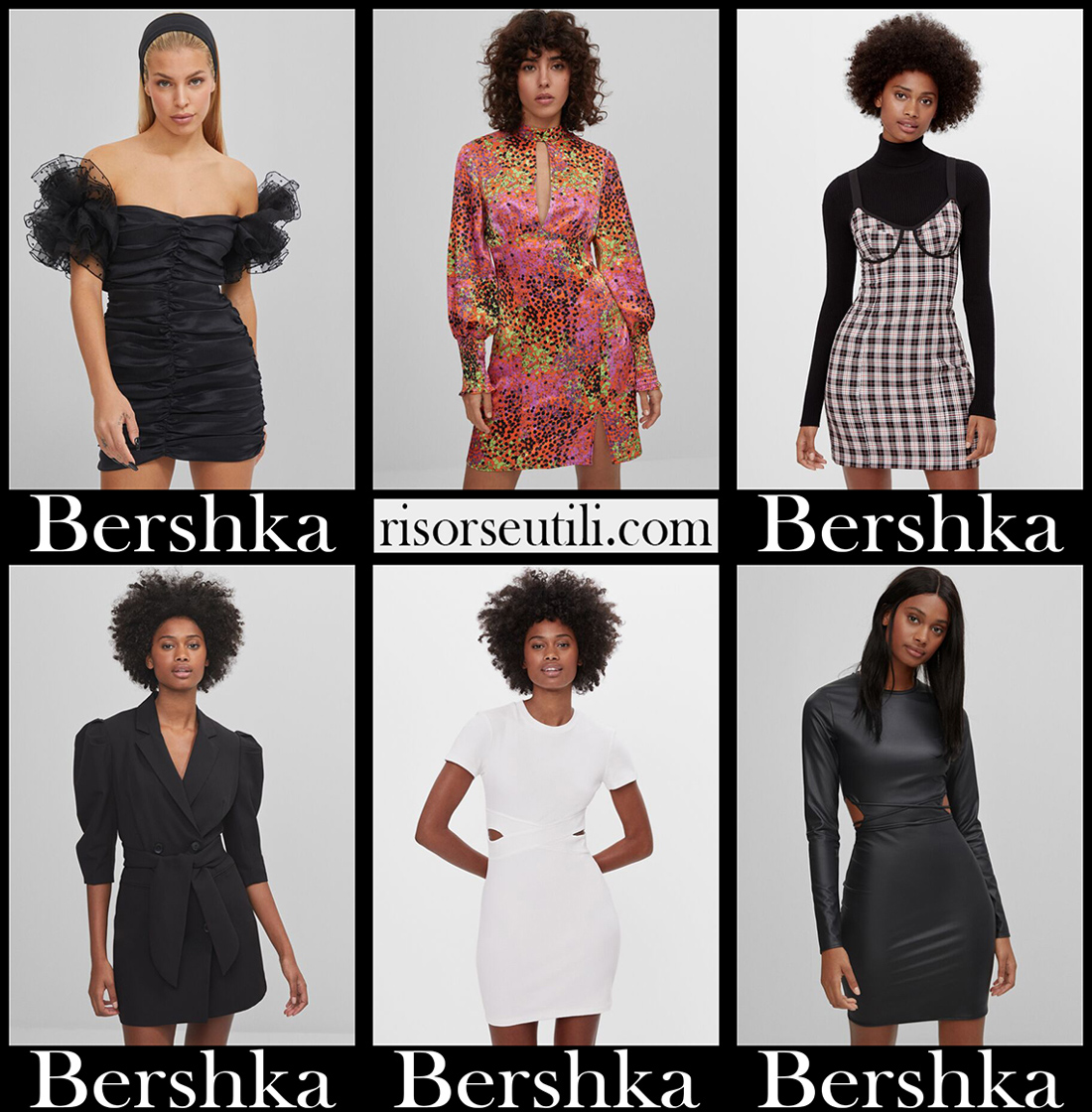 New arrivals Bershka dresses 2021 womens clothing