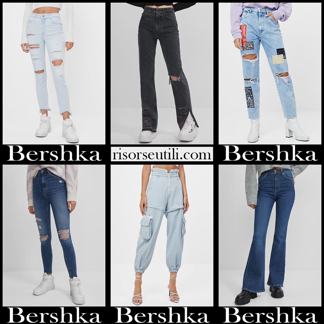 New arrivals Bershka jeans 2021 womens clothing denim