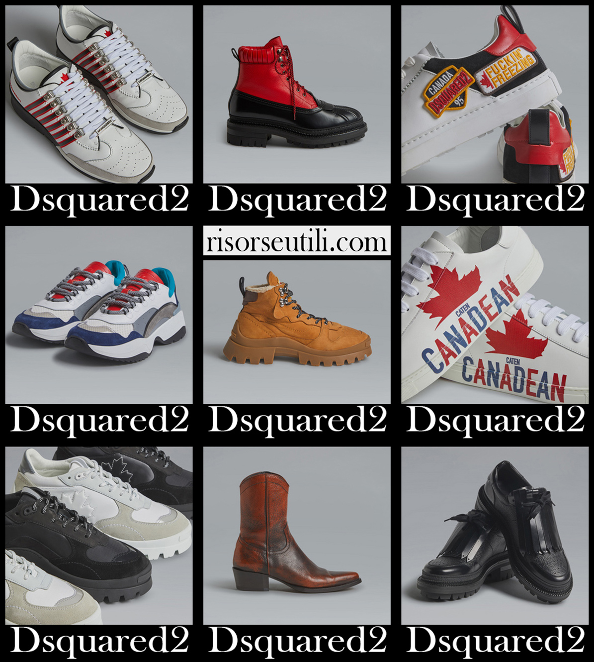 New arrivals Dsquared2 shoes 2021 mens footwear