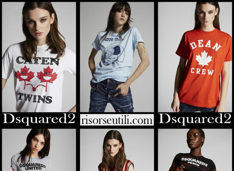 New arrivals Dsquared2 t shirts 2021 womens clothing