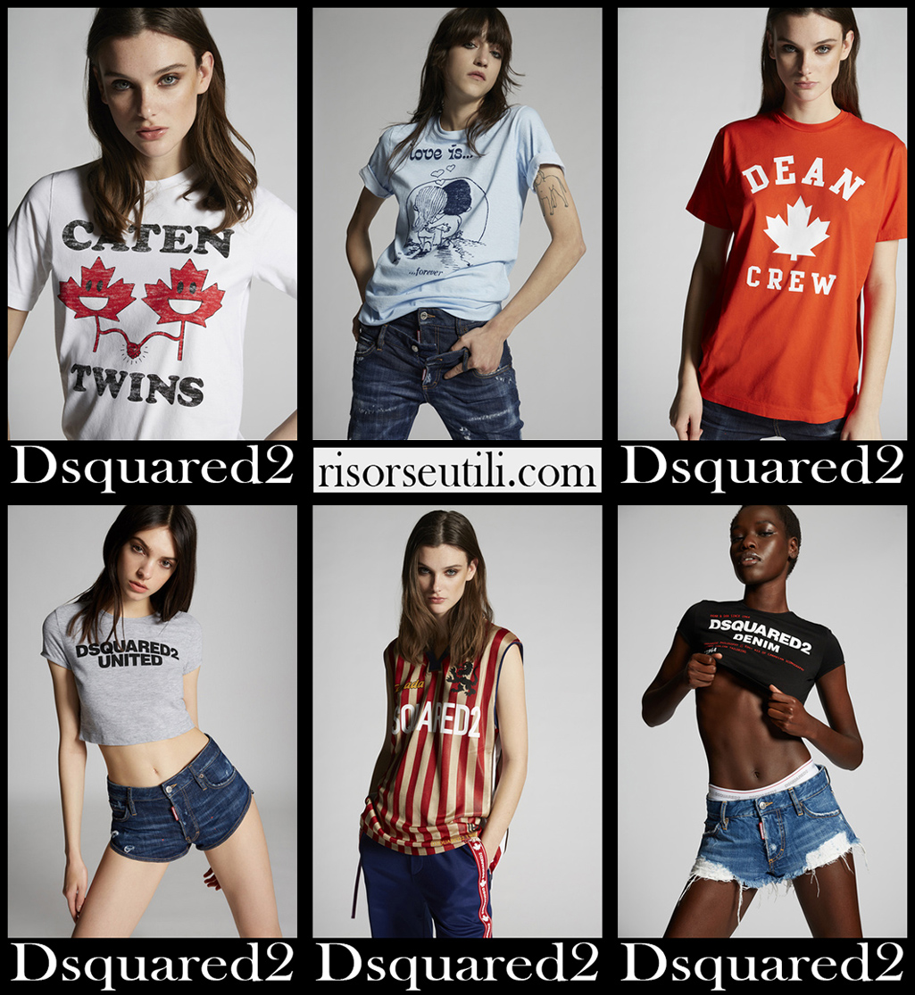 New arrivals Dsquared2 t shirts 2021 womens clothing