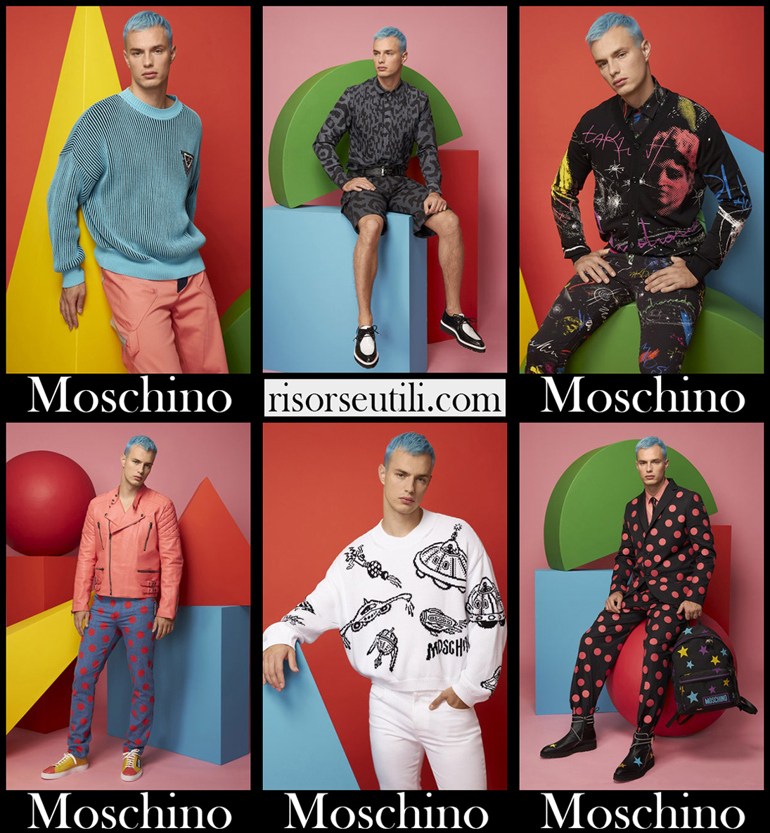 New arrivals Moschino Resort 2021 mens pre collection