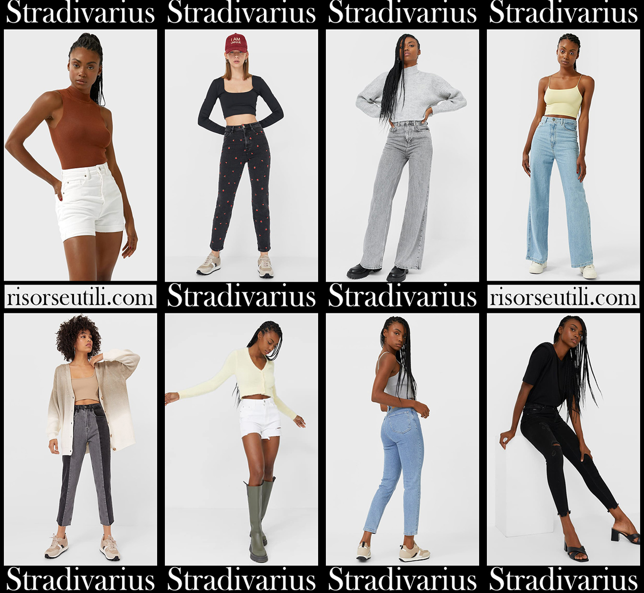 New arrivals Stradivarius jeans 2021 womens clothing