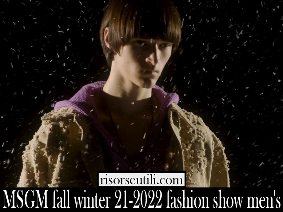 MSGM fall winter 21 2022 fashion show mens