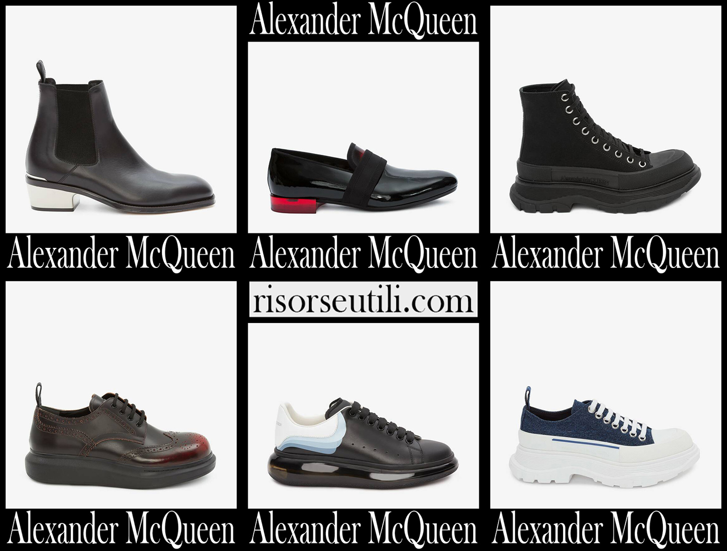 New arrivals Alexander McQueen shoes 2021 mens
