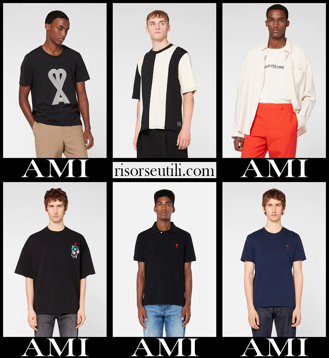 New arrivals Ami t shirts 2021 fashion mens clothing