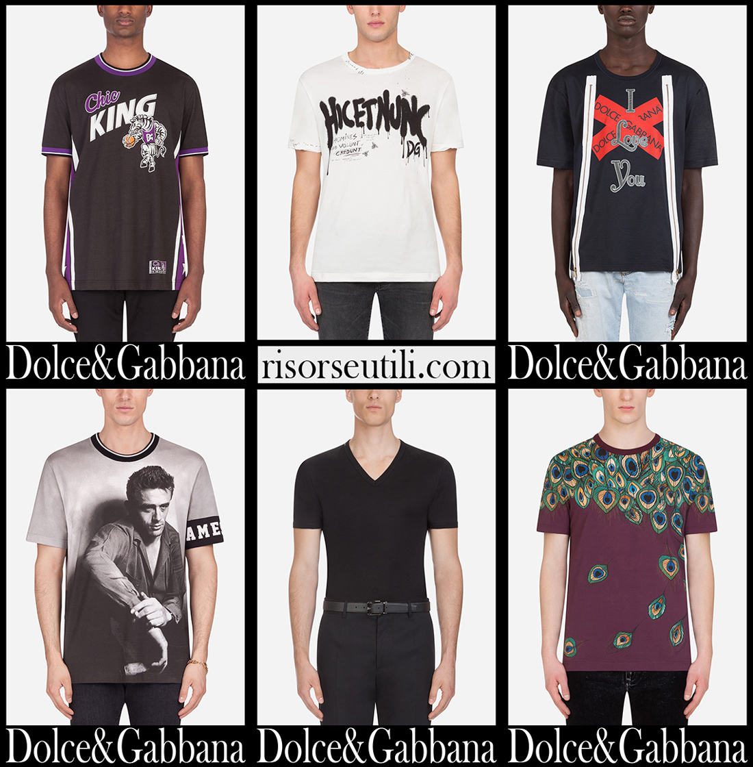 New arrivals Dolce Gabbana t shirts 2021 mens clothing