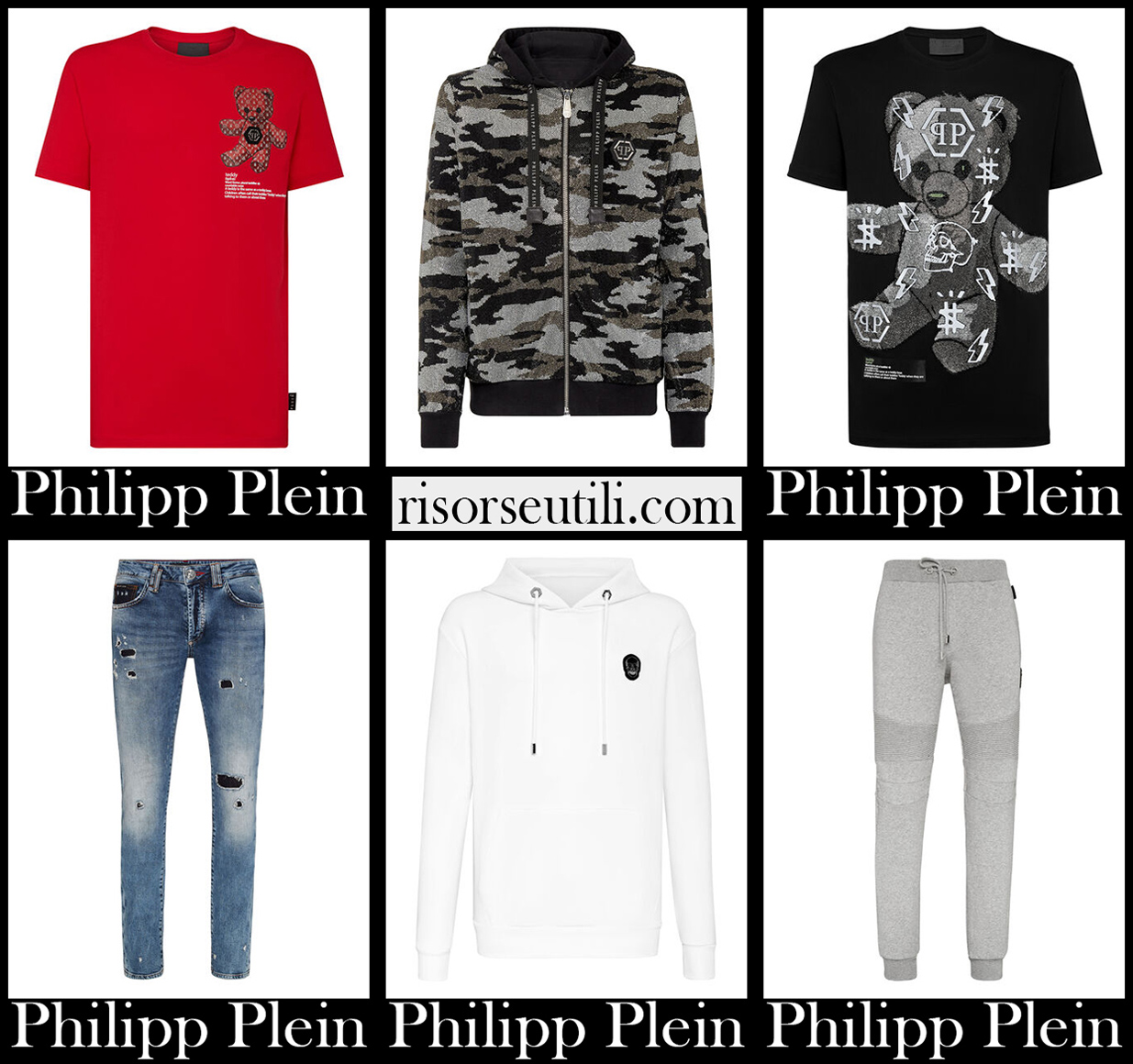 New arrivals Philipp Plein 2021 mens clothing collection