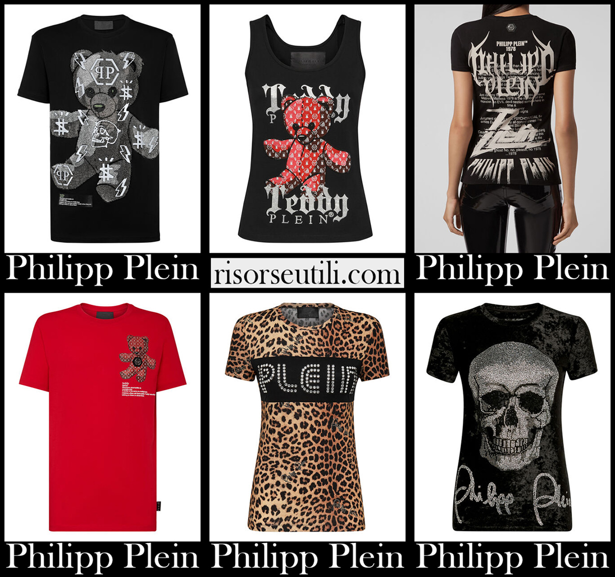New arrivals Philipp Plein t shirts 2021 fashion womens clothing