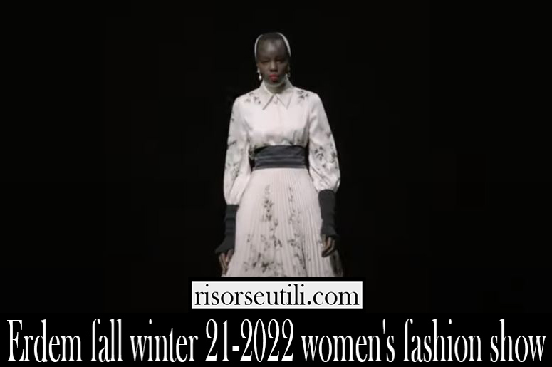 Erdem fall winter 21 2022 womens fashion show Erdem fall winter 21 2022 womens fashion show