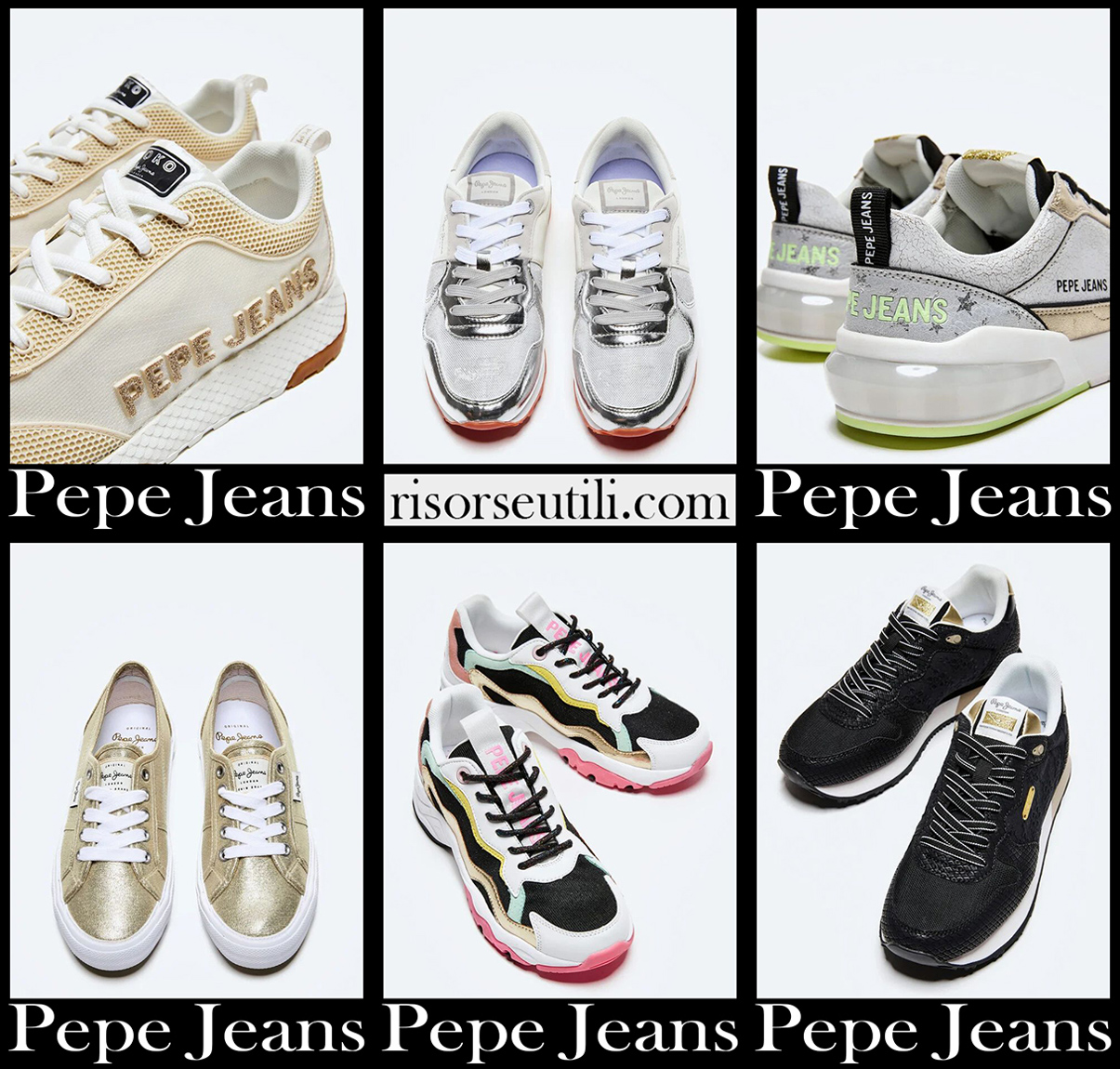 New arrivals Pepe Jeans sneakers 2021 womens shoes