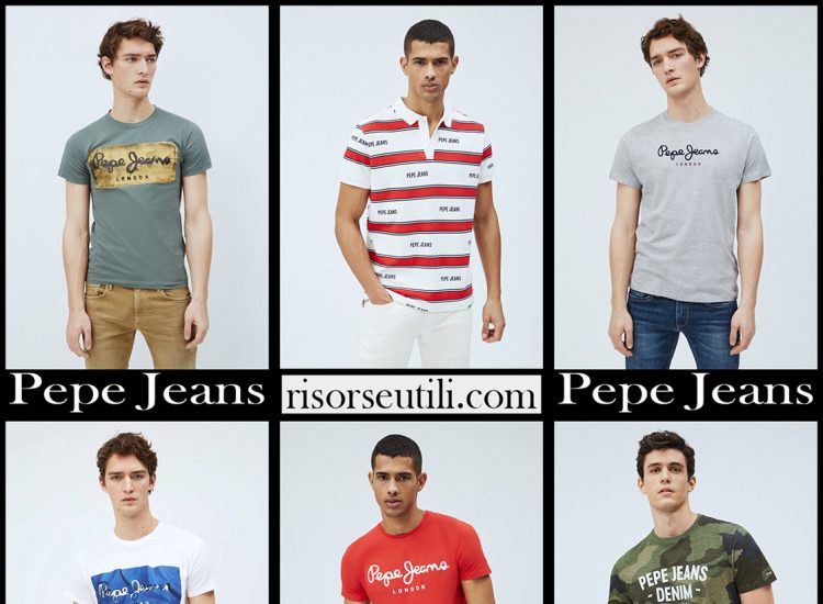 New arrivals Pepe Jeans t shirts 2021 mens clothing