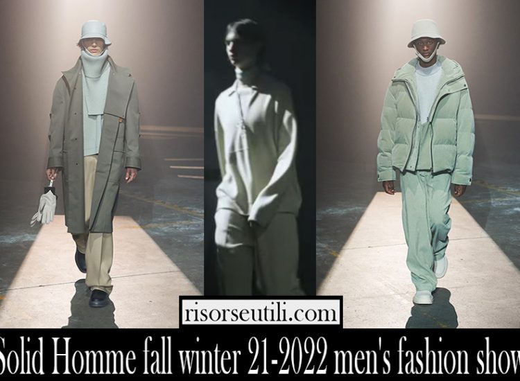 Solid Homme fall winter 21 2022 mens fashion show