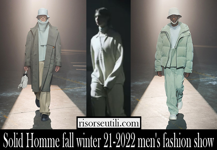 Solid Homme fall winter 21 2022 mens fashion show