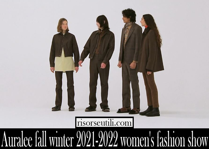 Auralee fall winter 2021 2022 womens fashion show