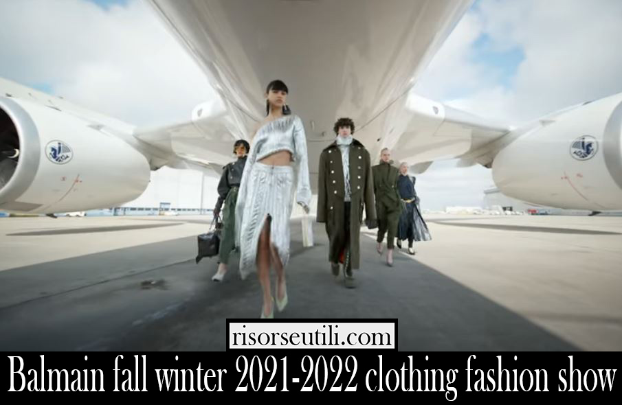 Balmain fall winter 2021 2022 clothing fashion show Balmain fall winter 2021 2022 clothing fashion show