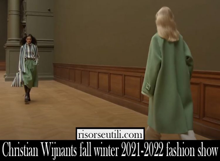 Christian Wijnants fall winter 2021 2022 fashion show