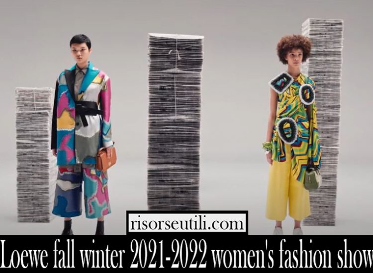 Loewe fall winter 2021 2022 womens fashion show