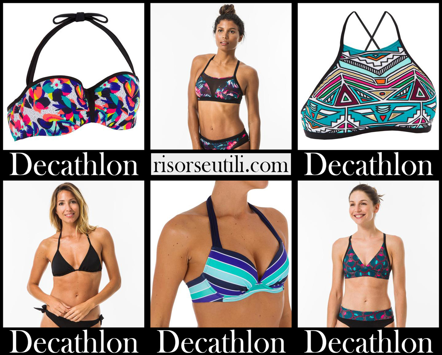 New arrivals Decathlon bikinis 2021 womens swimwear