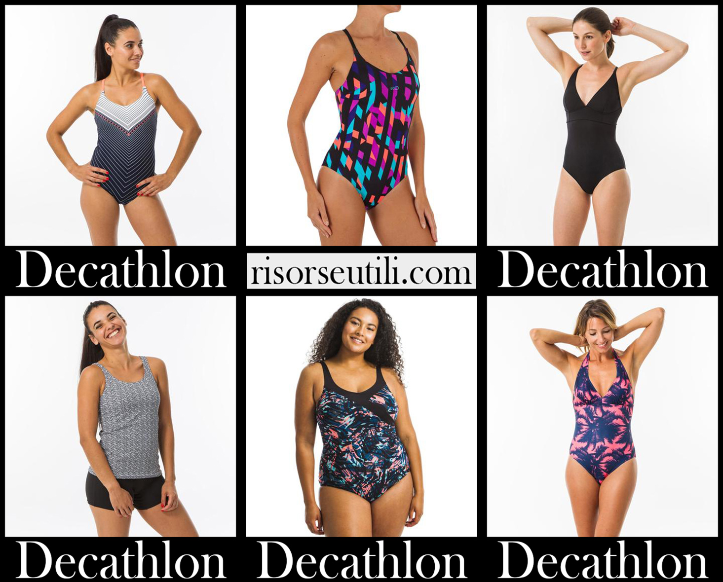 New arrivals Decathlon swimsuits 2021 womens swimwear