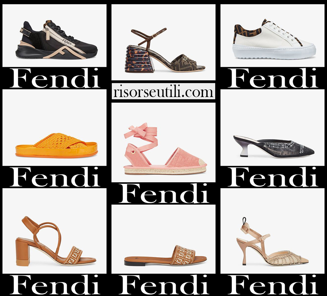 New arrivals Fendi shoes 2021 womens footwear